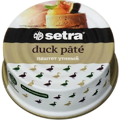 Паштет Мясные консервы Setra HALAL утиный, 100г