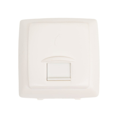 Розетка RJ 45 Legrand для цифровых телефонных линий/интернета, 8 контактов, серия Oteo изделия сборные, белый
