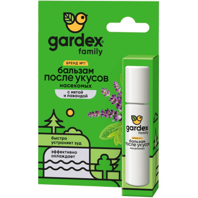 Бальзам роликовый Gardex Family 0146 предотвратит неприятные ощущения после укусов комаров