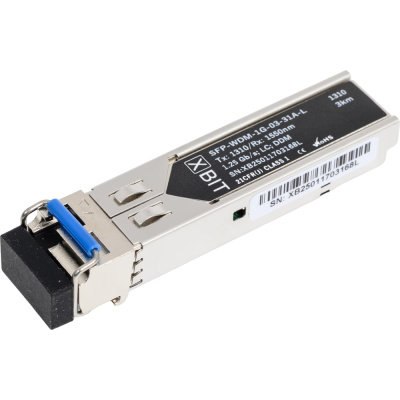 Комплект модулей SFP XBIT 1G WDM LC 9dB 1550нм/1310нм 3км 2 шт