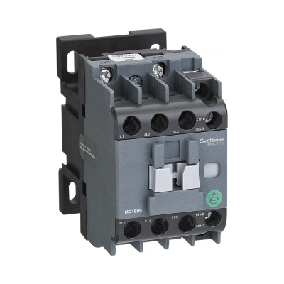 Контактор Systeme Electric SystemePact MC1E, 3 Р, 9 А, 220 В/230 В, тип AC, 1НО+1НЗ