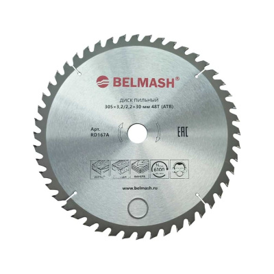 Диск пильный 305x3.2/2.2x30 мм, 48T Белмаш RD167A