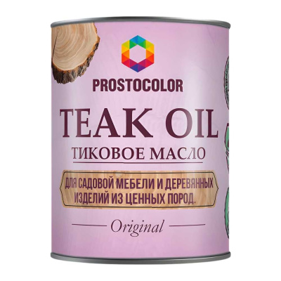 Тиковое масло PROSTOCOLOR TEAK OIL ПРОСТОКОЛОР (Можжевельник) 0,75 л