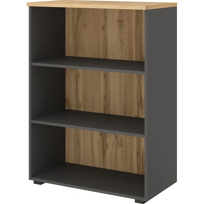 Стеллаж для документов низкий К-Loft 241H011 выс 1080 дуб натур./графит