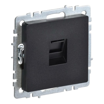 Компьютерная розетка rj45 IEK Brite рк10-брч категория 5e, черный