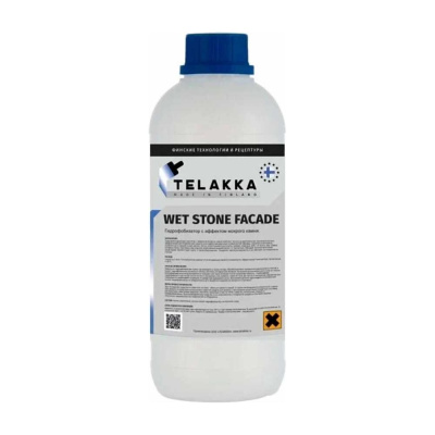 Пропитка с эффектом мокрого камня Telakka GIDROFOB WET STONE FACADE 1л