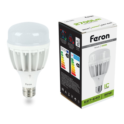 Светодиодная лампа 30W 230V E27 4000K Feron LB-65