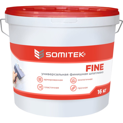 Универсальная финишная шпатлевка SOMITEK FINE 16 кг