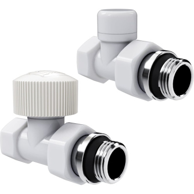 Набор термостатический прямой Royal Thermo Design 1/2М30x1.5, белый
