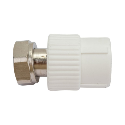 Муфта с накидной гайкой PRO AQUA PP-R белая d-25 мм 3/4"