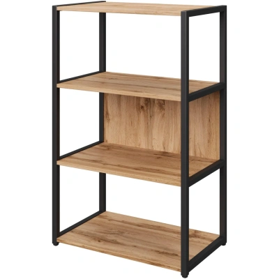 Стеллаж для документов K-Loft 241H020 670х400х1068 дуб натур/черный