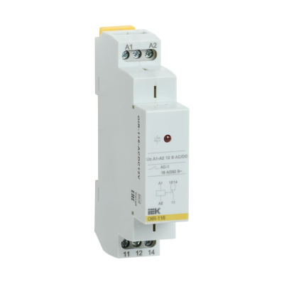 Промежуточное реле IEK OIR OIR-116-ACDC12V