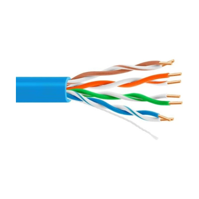 Кабель витая пара 5Bites utp / solid / 5e / 24awg / cca / pvc / blue / 305m