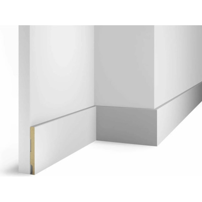 Плинтус COSCA DECOR AP73 под покраску, белый