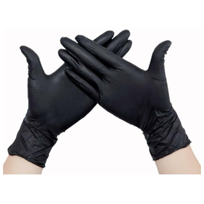 Нитриловые перчатки EcoLat Black 3740/M