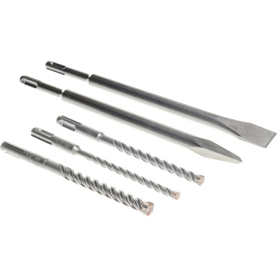 Набор буров Plus-5X + зубила SDS Plus Standard Bosch