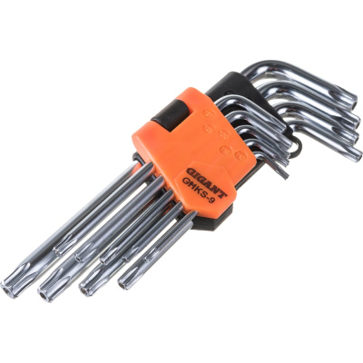 Набор шестигранных ключей TORX с отверстием Gigant GHKS-9