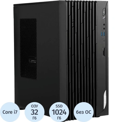 Системный блок MSI Pro(9S6-B0A741-1095)i7-14700F/RTX 5070/32/1TBSSD/KBM/nOS