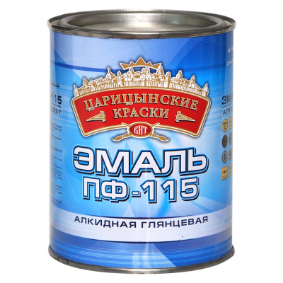 Эмаль Царицынские краски ПФ 115, красная, 0.8 кг