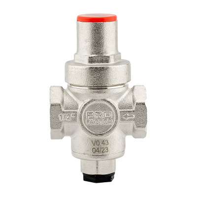 Редуктор давления PROFACTOR поршневой, c коннектором манометра 1/2" PF PRV