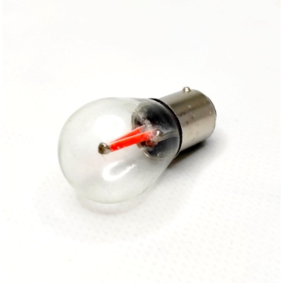 Автолампа светодиодная LONGTEK PR21/5W(1157) 12-24V BAY15d Red (КРАСНЫЙ, COB), комплект 2 шт