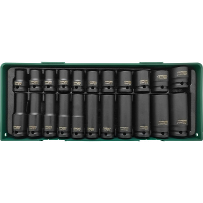 Набор головок ударных S03A4122SP (10-24 мм, 1/2" DR, 22 предмета в ложементе) Jonnesway