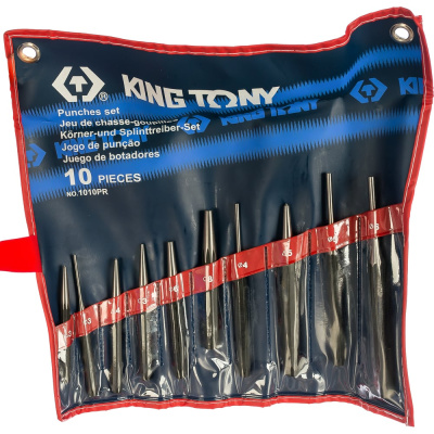 Набор выколоток, бородков, кернеров KING TONY 10 предметов