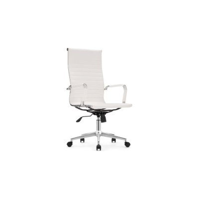 Компьютерное кресло Woodville reus pu white/chrome