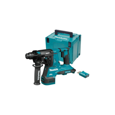 Аккумуляторный перфоратор Makita LXT DHR282ZJU функционирует в трех режимах: сверление, сверление с ударом и долбление