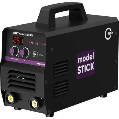 START modelSTICK 251 — это профессиональный сварочный аппарат для ручной дуговой сварки (MMA)