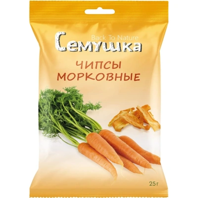 Чипсы морковные Семушка 25г