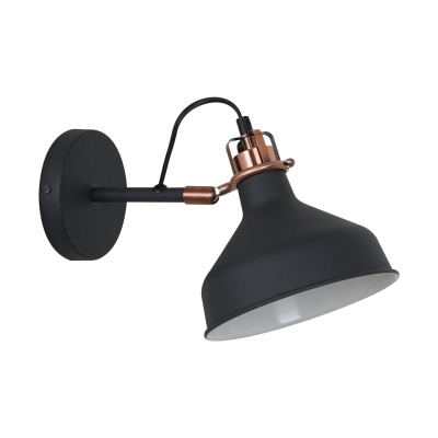 Настенный светильник Camelion WML-425 C62 черный+медь, Amsterdam, 1хE27, 40Вт, 230В, металл
