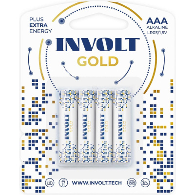 Батарейки INVOLT GOLD AAA (LR03) 48B (коробка - 48 батареек)