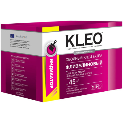 Сыпучий клей для флизелиновых обоев KLEO 030 EXTRA 45 Инд