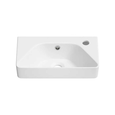 Настенная или накладная раковина Lavinia Boho Bathroom Sink, рукомойник 40х22 см, с отверстием