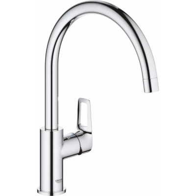 Смеситель для мойки с высоким C-образным изливом GROHE