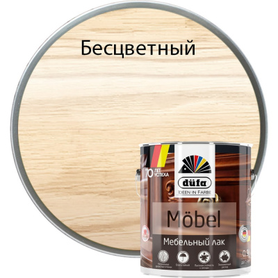 Лак Dufa MOBEL мебельный бесцветный 900 мл