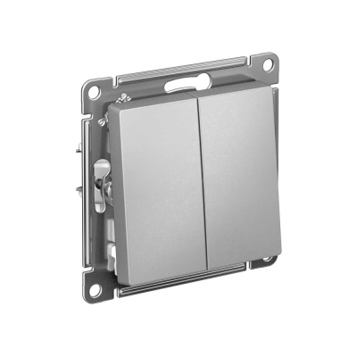 1-клавишный переключатель Systeme Electric ATLASDESIGN, сх.6, 10АХ, мех., быстрозажим. клем., АЛЮМИНИЙ