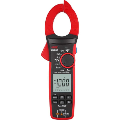 Токоизмерительные клещи RGK CM-30 - True RMS прибор для точного измерений больших значений силы постоянного или