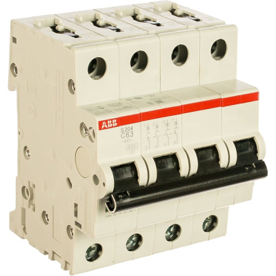 Автоматический выключатель ABB S204 4P 63А 6kA