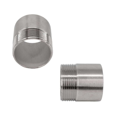 Ниппель приварной NEWKEY нержавеющий, AISI304 DN40 (1 1/2), (CF8), PN16 набор 2 шт