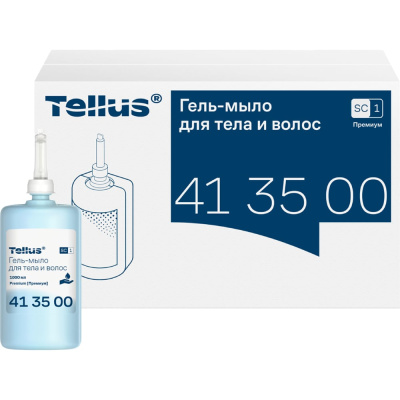 Гель-мыло для тела и волос, категория качества Премиум Tellus 1000 мл