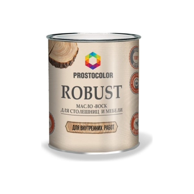 Масло для столешниц и мебели ПРОСТОКОЛОР ROBUST дуб, 0.75 л PROSTOCOLOR