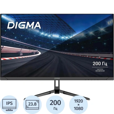 Монитор Digma 24P410F (DM24SG03)23.8/FHD/IPS/200Hz/300cd/2ms/HDMI/DP