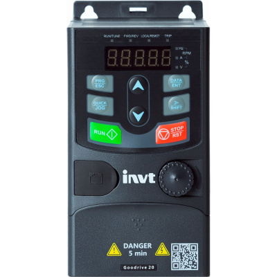 Частотный преобразователь INVT GD20 0,75 кВт 220В IP20 (GD20-0R7G-S2) 90001-01023