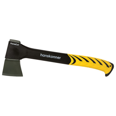 Кованый топор Hanskonner 440г, фибергласовая рукоятка с TPE, PTFE покрытие