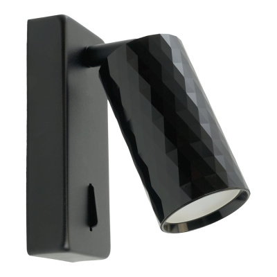 Настенный светильник-спот FERON ml1880 prism 35w, 230v, gu10, черный