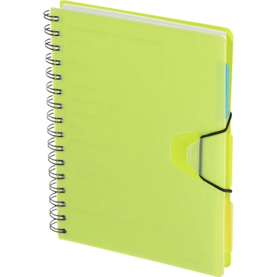 Ежедневник недатированный Bright Colours на спирали, А5, 272 стр., ЛАЙМ