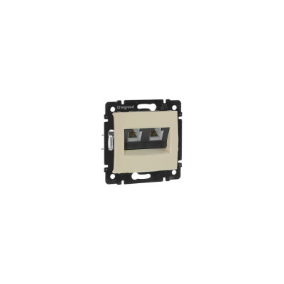 Розетка Legrand телефонная двойная RJ11 Legrand Valena слоновая кость