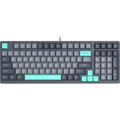 Клавиатура A4Tech Fstyler (FS300 PANDA ROCK)механич. чер/сер USB gamer LED